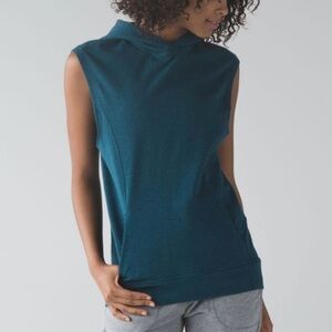 lululemon athletica Teal Sleeveless Hoodie